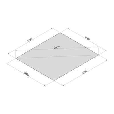 Plancher bois traité autoclave pour Abris de jardin Klikstrom Mokau de surface intérieure de 4m²