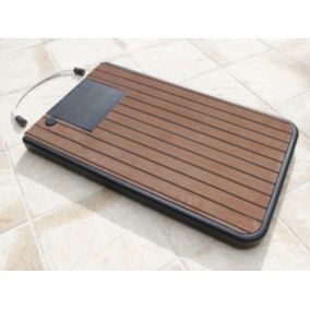 Plancher Solairs pour douche de piscine solaire Bois en teck - Ubbink