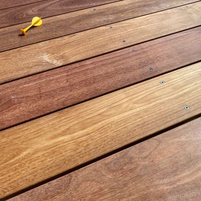 Planches de terrasse bois exotique CUMARU pour 40 m², Longueur 1,85 m.