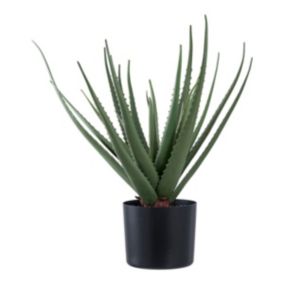 Plante Artificielle Aloe, Vert, Plastique PE, 30,5x30,5x51 cm, EPIKASA