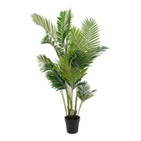 Plante Artificielle Areca, Vert, Polyéthylène, 64x64x175 cm, EPIKASA