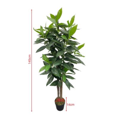 Plante artificielle Cassia Rebecca Mobili Kori 145x40x40 PEVA Bois Vert Marron