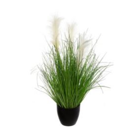 Plante Artificielle en Pot "Herbes Folles" 70cm Vert