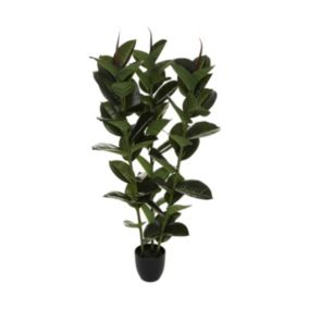 Plante artificielle Ficus Robusta en Pot H 120 cm