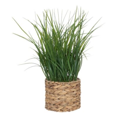 Plante artificielle Herbes dans pot en en jacinthe d'eau H 70 cm