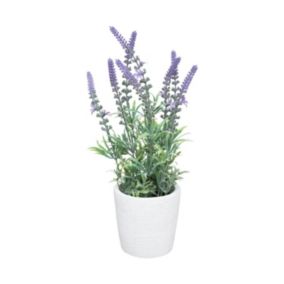 Plante artificielle Lavande en pot H 34 cm