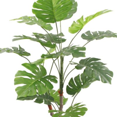 Plante artificielle Monstera Rebecca Mobili Merah 155x50x50 PEVA Polyéthylène Vert Marron