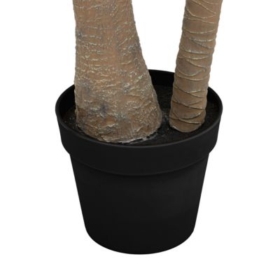 Plante artificielle Palmier 2 troncs H 180 cm