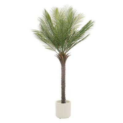 Plante artificielle palmier ML-Design 150 cm tropicale avec pot decor pour intérieur et extérieur