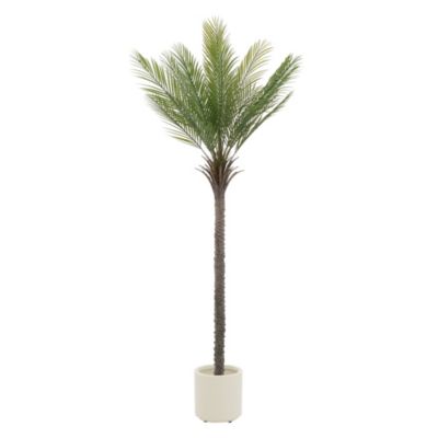 Plante artificielle palmier ML-Design 210 cm tropicale avec pot decor pour intérieur et extérieur