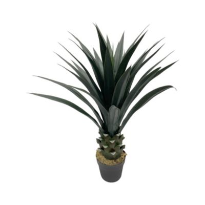 Plante artificielle Yucca Rebecca Mobili Sunko 90x30x30 Polyéthylène Vert Marron