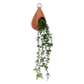 Plante suspendue goutte H60cm caramel - Atmosphera