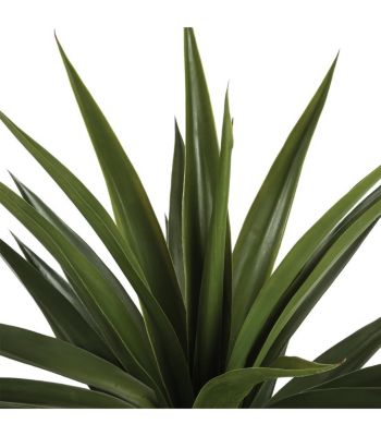 Plante verte artificielle Agave en pot H 124 cm