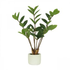 Plante verte zamioculcas artificiel 48cm