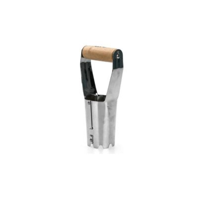 Plantoir à bulbes 230mm Outil de jardin Manche bois Inox Haute qualité VITO