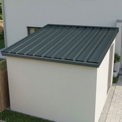 Plaque acier Eco grise Bacacier - 200 x 100 cm (vendue à la plaque)