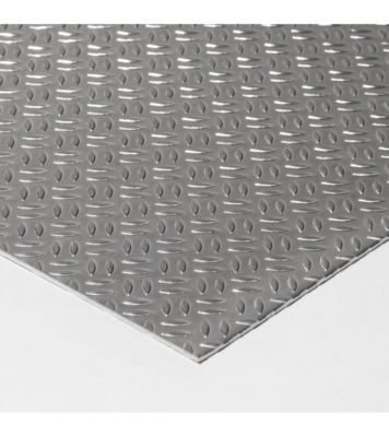 Plaque Aluminium Grain de riz, ép. 1/2mm, Hauteur 45cm x Largeur 70cm