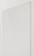Plaque alvéolaire polycarbonate opale 300 x 100 cm, ép.16 mm (vendue à la plaque)
