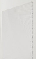 Plaque alvéolaire polycarbonate translucides 300 x 100 cm, ép.16 mm (vendue à la plaque)