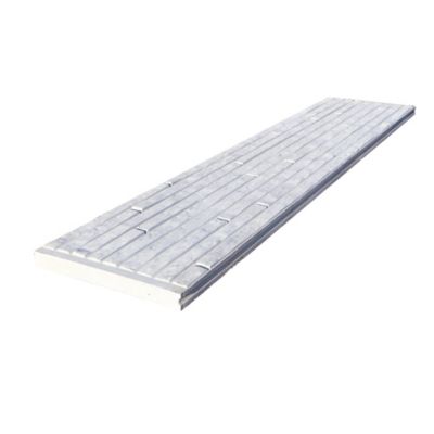Plaque béton biface pour clôture motif Pinède effet pierres longues briques, L.184 x H.36 cm x ép.35 mm