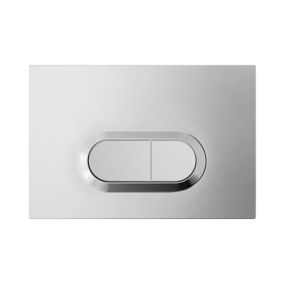 Plaque de chasse d'eau chrome GoodHome