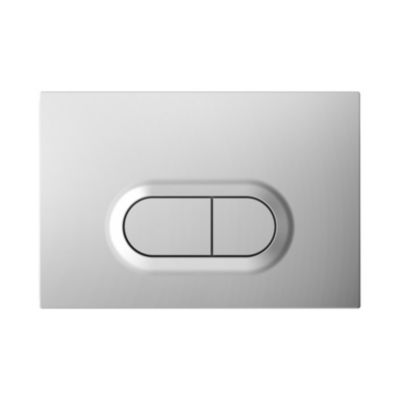 Plaque de chasse d'eau chrome mat GoodHome