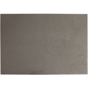 Plaque de cheminée lisse 600 X 400 grise,  Dommartin