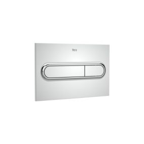 Plaque de commande avec double chasse CHROMÉ (A890195001)