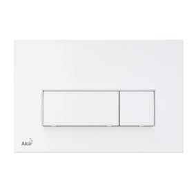 Plaque de commande double touche blanche (M570)