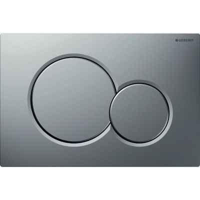 Plaque de commande - Geberit - Sigma01 - Chromé mat - Double touche