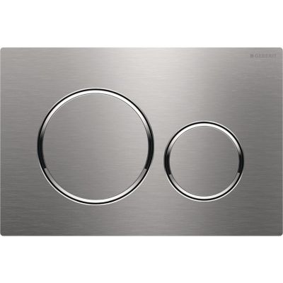 Plaque de commande - Geberit - Sigma20 - Double touche - Acier inoxydable
