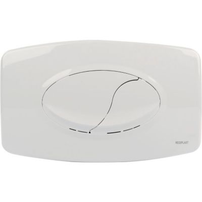 Plaque de commande - OLli - blanche - Double débit 3/6 L