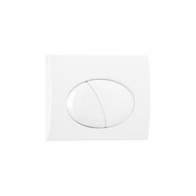Plaque de commande pour WC avec double touche - Blanche - CERASUS