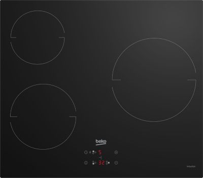 Plaque de cuisson à induction 3 zones Beko HII63400MT noir Castorama