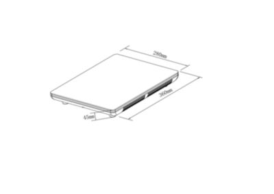 Plaque de cuisson à induction portable 1 foyer 2000W l.28 cm GoodHome