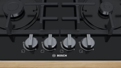 Plaque de cuisson au gaz Bosch PNP6B6B90, 4 foyers
