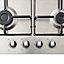 Plaque de cuisson au gaz Cooke & Lewis GASFSRP4A, 4 foyers