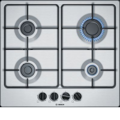 Plaque de cuisson au gaz inox 60 cm Bosch PGP6B5B80 Castorama
