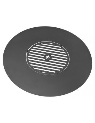 Plaque de cuisson avec grille pour braséro 100 cm