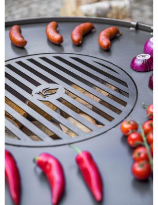 Plaque de cuisson avec grille pour braséro 80 cm