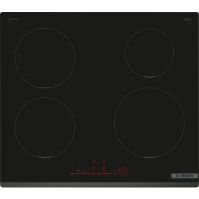 Plaque de cuisson avec zone à induction 4 foyers Bosch coloris noir l.59,2 x P.52,2 x H.5,1 cm