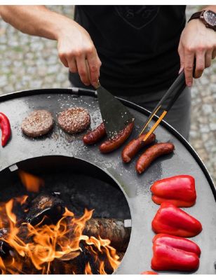 Plaque de cuisson en acier pour braséro 100 cm