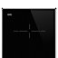 Plaque de cuisson en vitrocéramique 2 foyers Universel l. 30 cm SE232TX1 Smeg noir et cadre inox