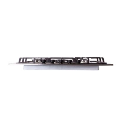 Plaque de cuisson gaz 5 foyers Cooke & Lewis coloris inox l.75 x P.51 x H.8,5 cm
