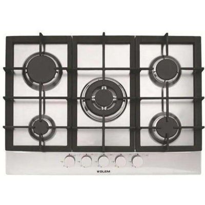 Plaque de cuisson gaz glem 5 foyers 1000 W 70 cm