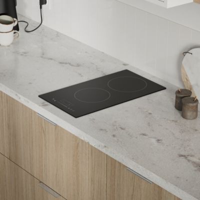 Plaque de cuisson induction 2 foyers - coloris noir - l.28,8 x P.52 x H.5,9 cm NN2ZID30EU