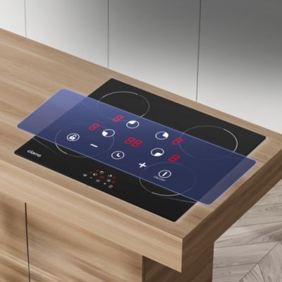 Plaque de cuisson induction 4 foyer 6000W L59xP52cm 9 niveaux de puissance commande tactile Ciarra CD4BIH-D