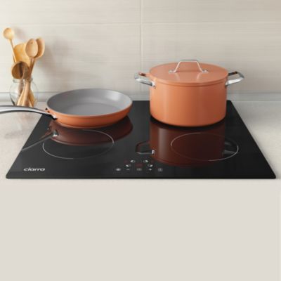 Plaque de cuisson induction 4 foyer 6000W L59xP52cm 9 niveaux de puissance commande tactile Ciarra CD4BIH-D