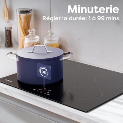 Plaque à induction modèle INSB 6003 BK. 3 zones de cuisson. 9 niveaux