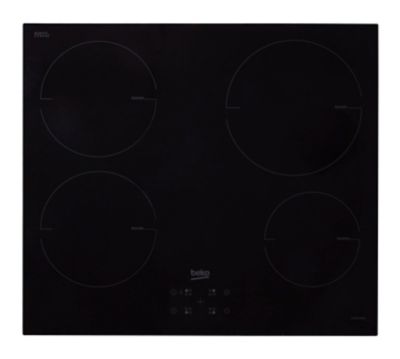 Plaque de cuisson induction 4 foyers Beko coloris noir l.58 x P.51 x H.5,2 cm